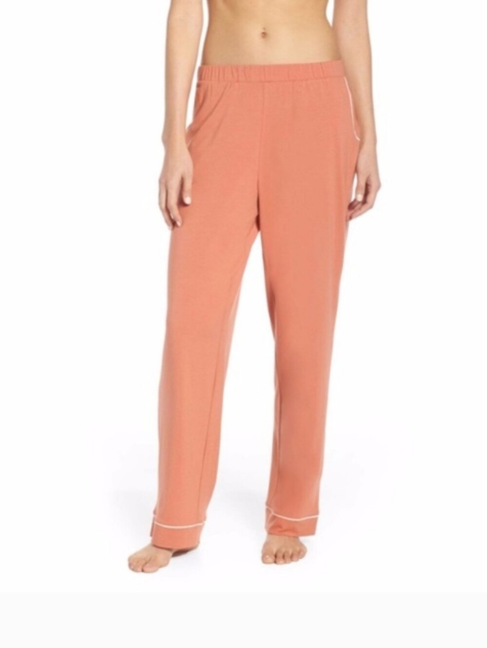 Madewell Coral-Peach Lounge Pajama Pants